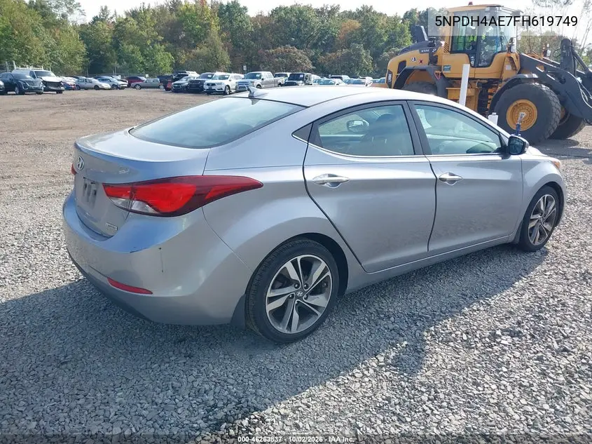 2015 HYUNDAI ELANTRA VIN 5NPDH4AE7FH619749 — фото 4