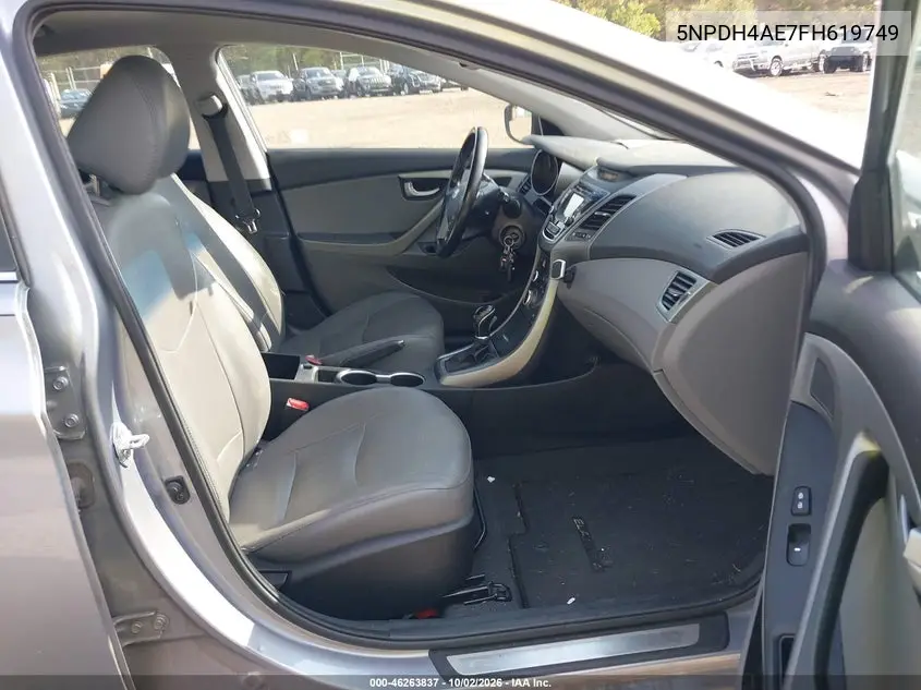 2015 HYUNDAI ELANTRA VIN 5NPDH4AE7FH619749 — фото 5
