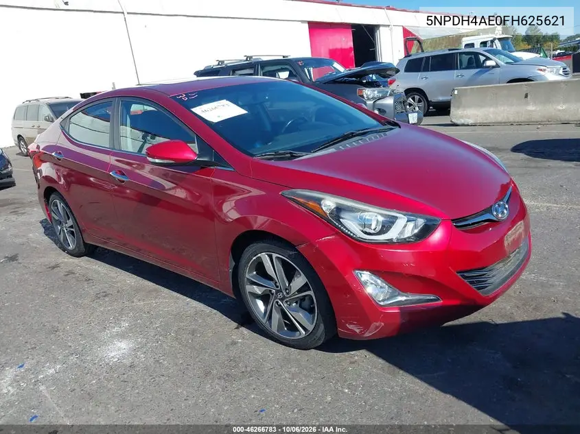 HYUNDAI ELANTRA 2015, VIN 5NPDH4AE0FH625621
