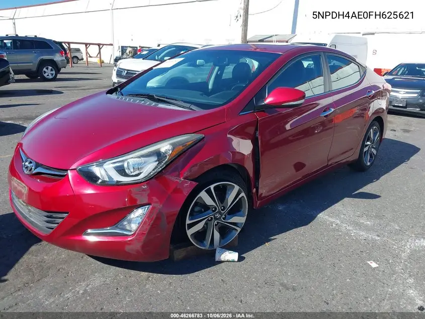2015 HYUNDAI ELANTRA VIN 5NPDH4AE0FH625621 — фото 2