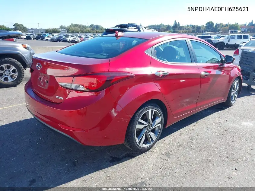 2015 HYUNDAI ELANTRA VIN 5NPDH4AE0FH625621 — фото 4