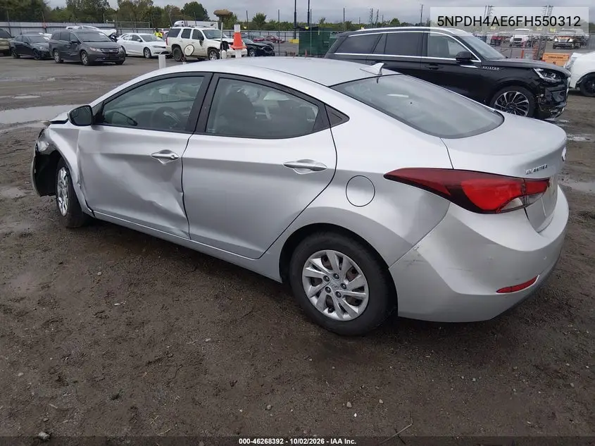 2015 HYUNDAI ELANTRA VIN 5NPDH4AE6FH550312 — фото 3