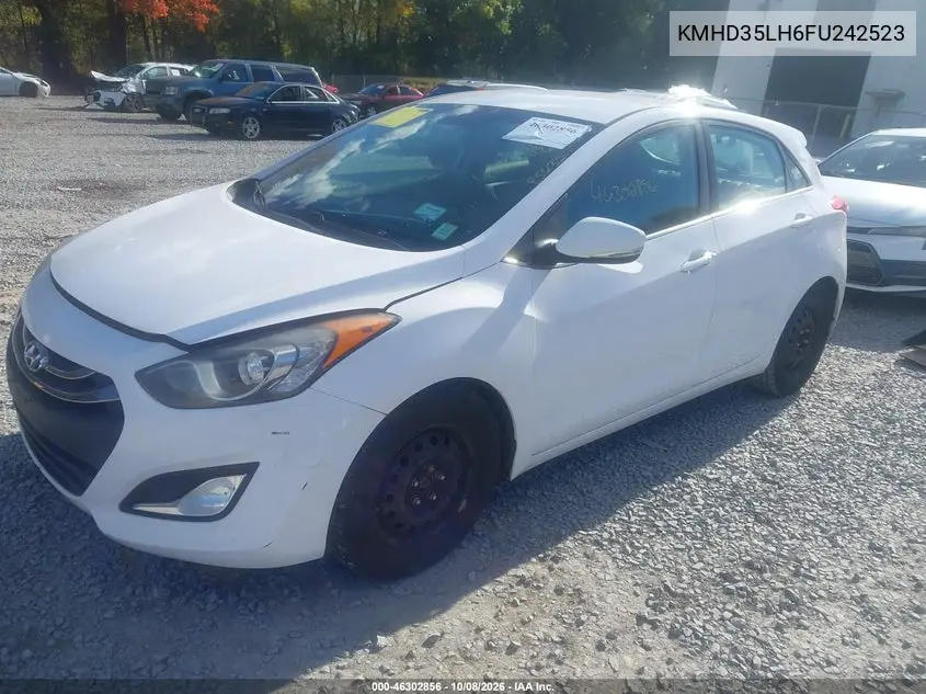 2015 HYUNDAI ELANTRA VIN KMHD35LH6FU242523 — фото 2