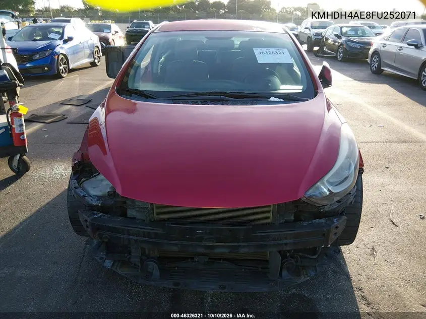 2015 HYUNDAI ELANTRA VIN KMHDH4AE8FU252071 — фото 13