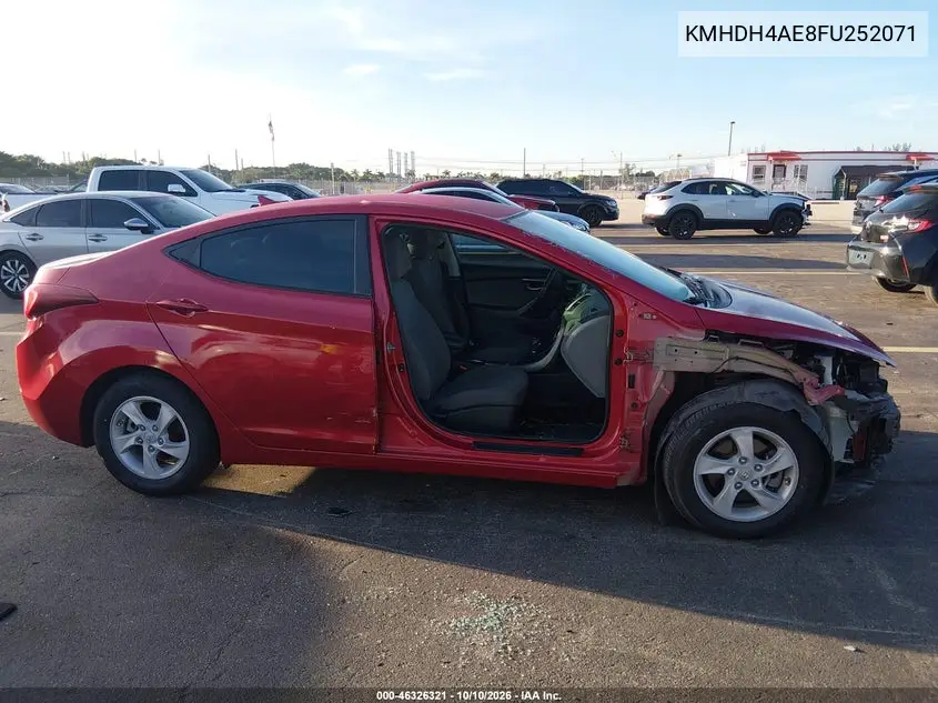 2015 HYUNDAI ELANTRA VIN KMHDH4AE8FU252071 — фото 14