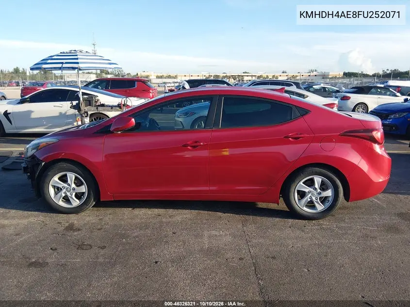 2015 HYUNDAI ELANTRA VIN KMHDH4AE8FU252071 — фото 15