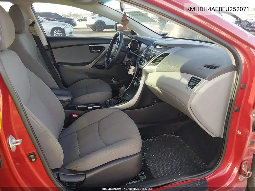 2015 HYUNDAI ELANTRA VIN KMHDH4AE8FU252071 — фото 5