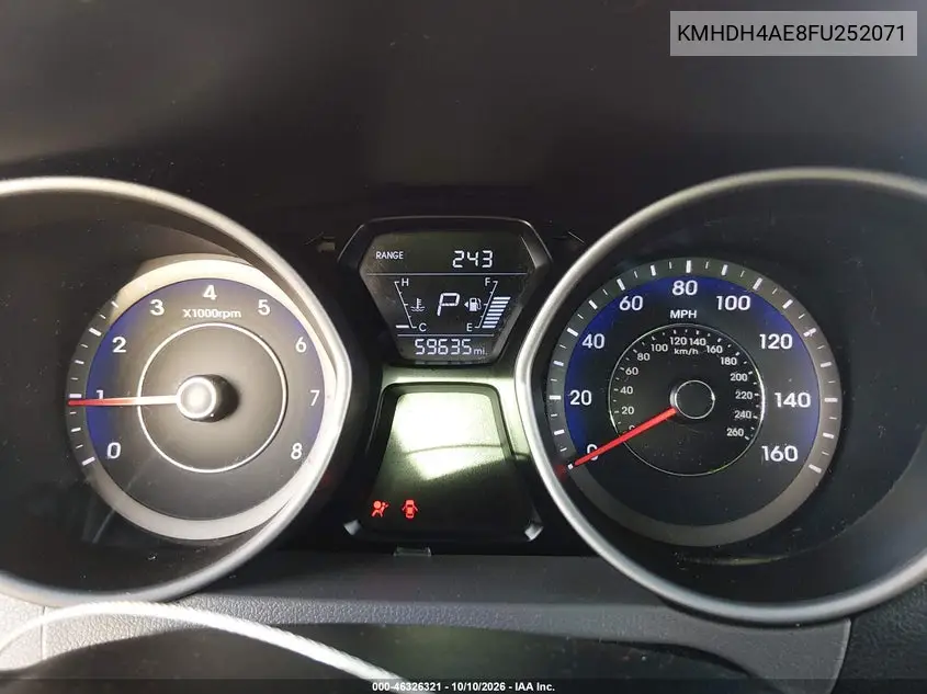 2015 HYUNDAI ELANTRA VIN KMHDH4AE8FU252071 — фото 7