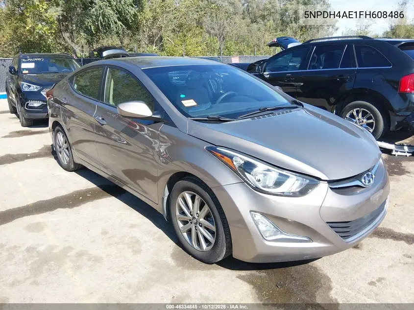 HYUNDAI ELANTRA 2015, VIN 5NPDH4AE1FH608486