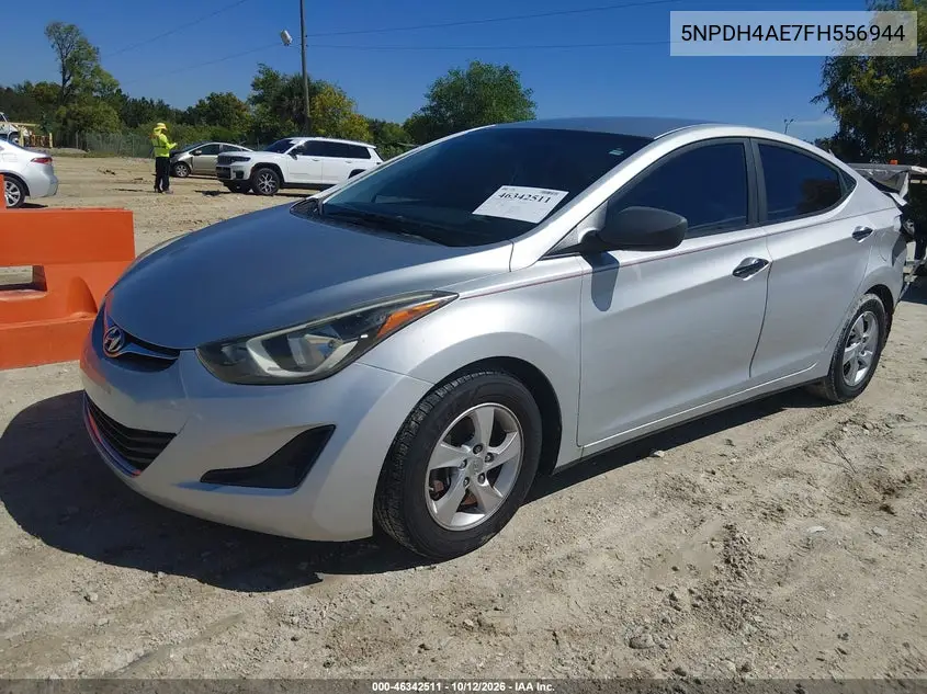 2015 HYUNDAI ELANTRA VIN 5NPDH4AE7FH556944 — фото 2