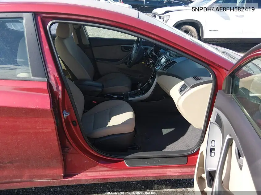 2015 HYUNDAI ELANTRA VIN 5NPDH4AE8FH582419 — фото 5
