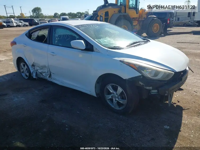HYUNDAI ELANTRA 2015, VIN 5NPDH4AE1FH631122