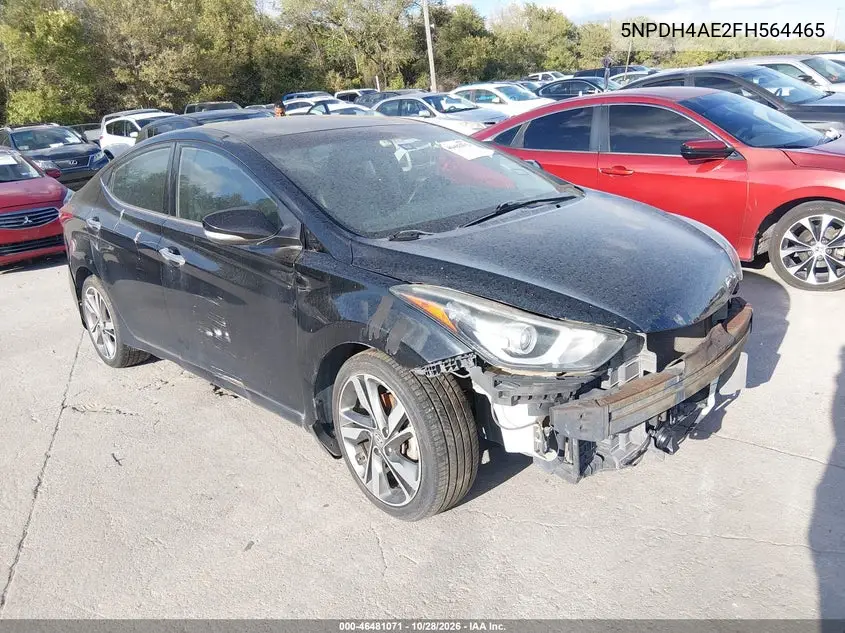 HYUNDAI ELANTRA 2015, VIN 5NPDH4AE2FH564465