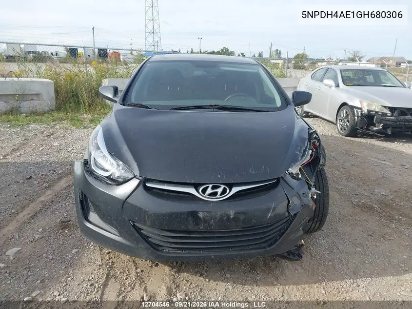 2016 HYUNDAI ELANTRA VIN 5NPDH4AE1GH680306 — фото 11