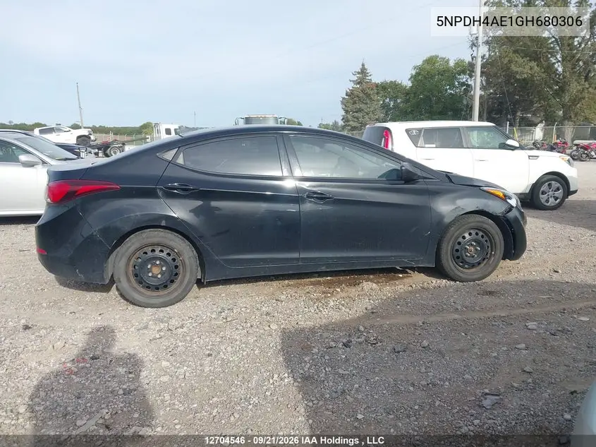 2016 HYUNDAI ELANTRA VIN 5NPDH4AE1GH680306 — фото 12