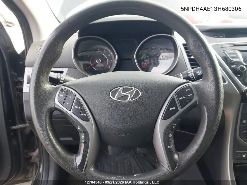 2016 HYUNDAI ELANTRA VIN 5NPDH4AE1GH680306 — фото 17