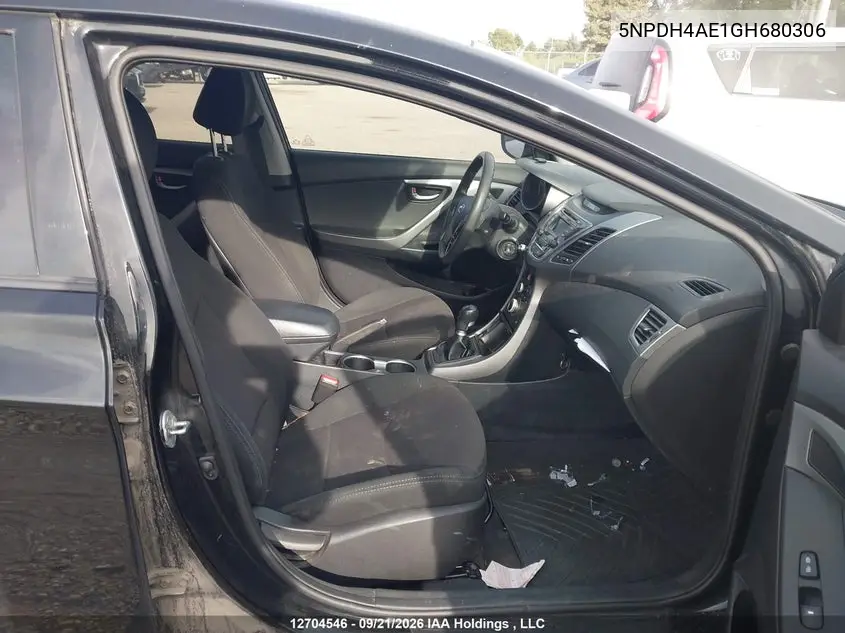 2016 HYUNDAI ELANTRA VIN 5NPDH4AE1GH680306 — фото 5