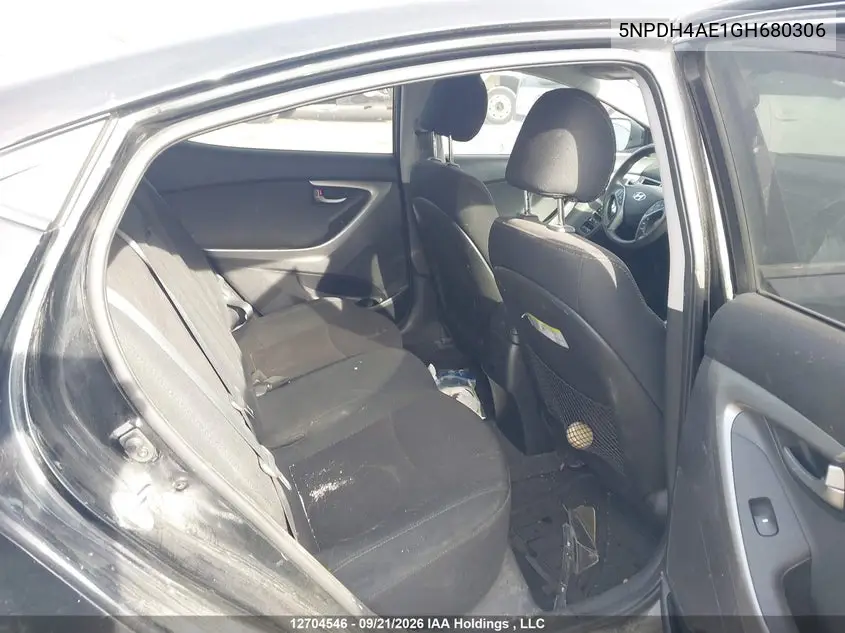 2016 HYUNDAI ELANTRA VIN 5NPDH4AE1GH680306 — фото 8