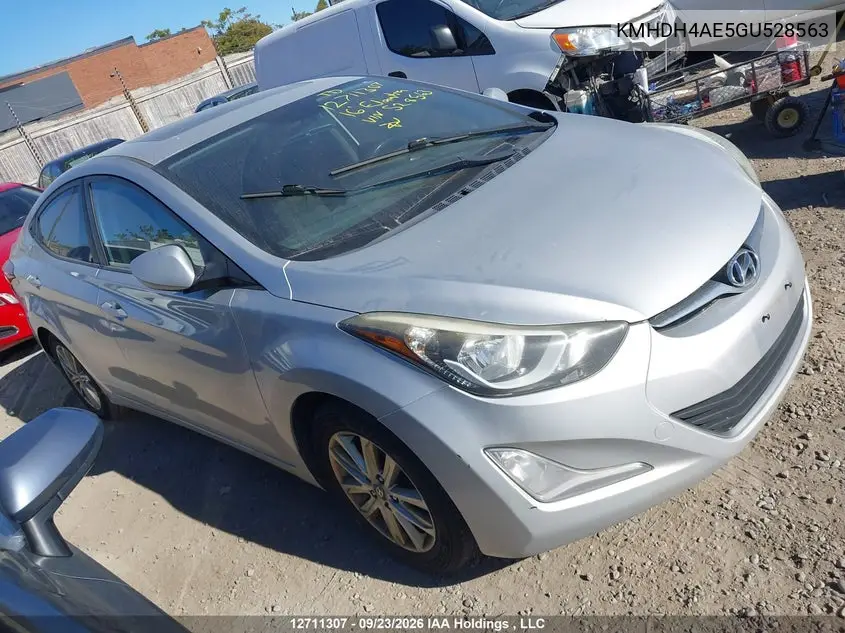 HYUNDAI ELANTRA 2016, VIN KMHDH4AE5GU528563