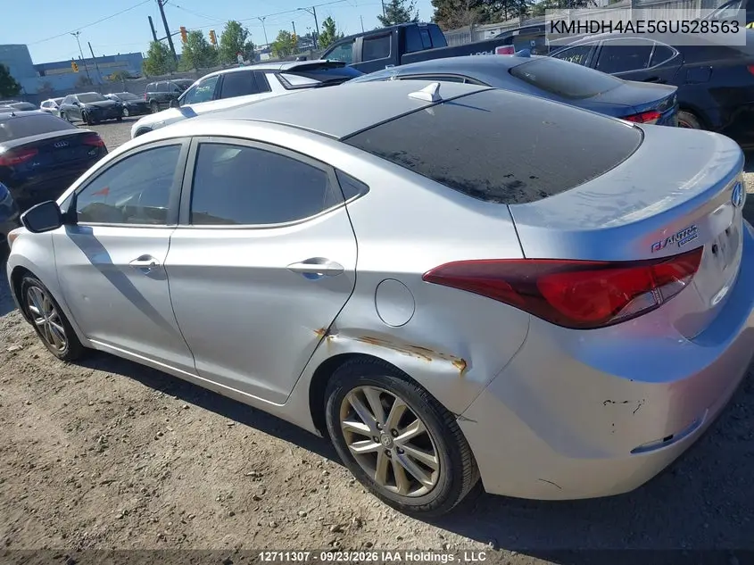 2016 HYUNDAI ELANTRA VIN KMHDH4AE5GU528563 — фото 12