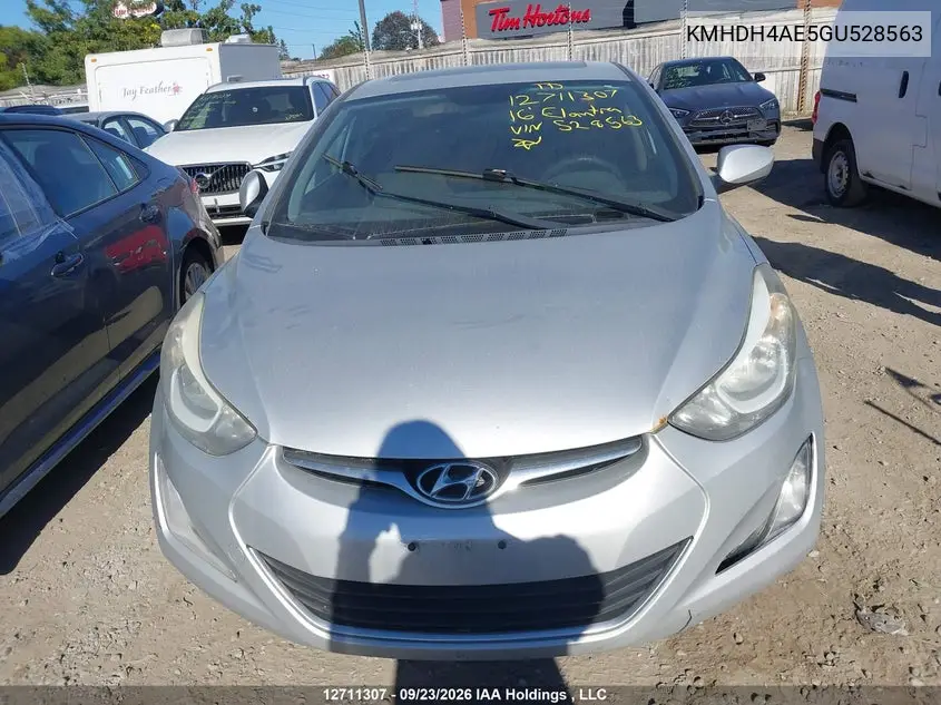 2016 HYUNDAI ELANTRA VIN KMHDH4AE5GU528563 — фото 13