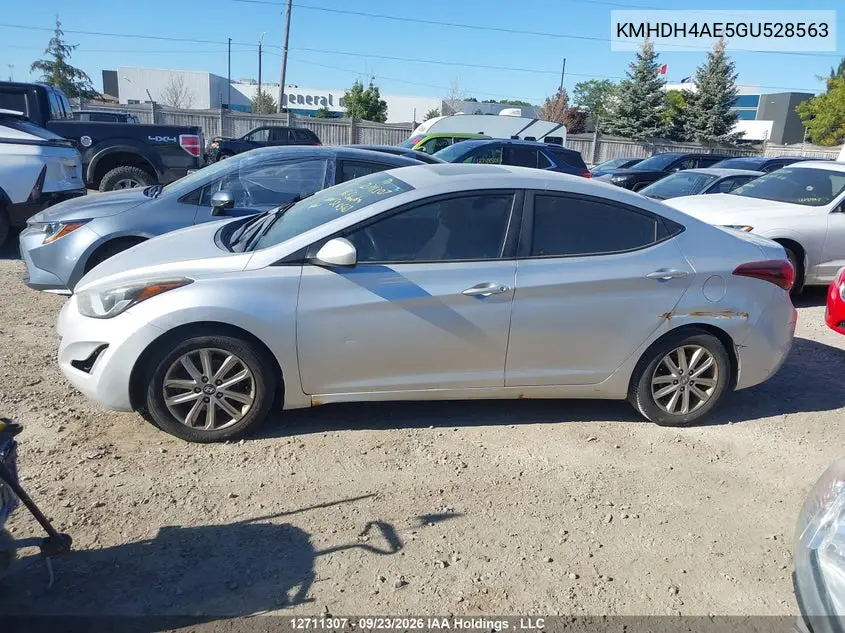 2016 HYUNDAI ELANTRA VIN KMHDH4AE5GU528563 — фото 15