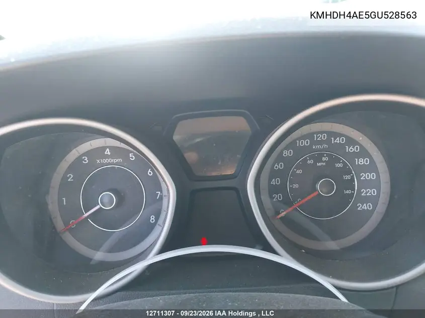 2016 HYUNDAI ELANTRA VIN KMHDH4AE5GU528563 — фото 16