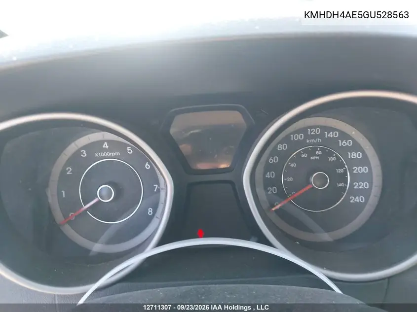 2016 HYUNDAI ELANTRA VIN KMHDH4AE5GU528563 — фото 7