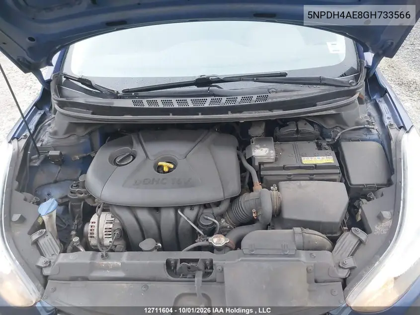 2016 HYUNDAI ELANTRA VIN 5NPDH4AE8GH733566 — фото 10