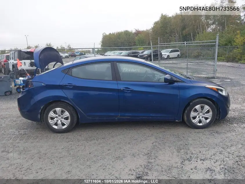 2016 HYUNDAI ELANTRA VIN 5NPDH4AE8GH733566 — фото 14