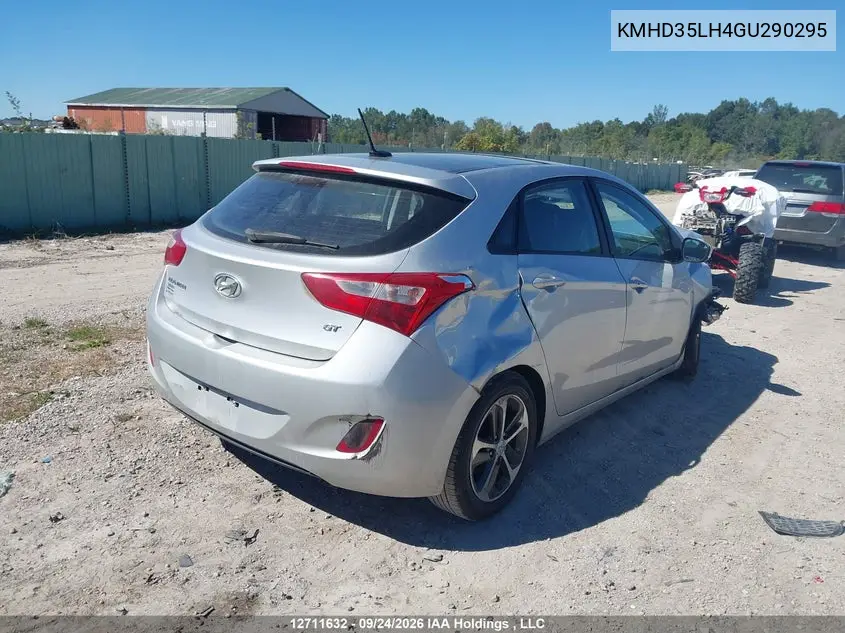 2016 HYUNDAI ELANTRA VIN KMHD35LH4GU290295 — фото 4