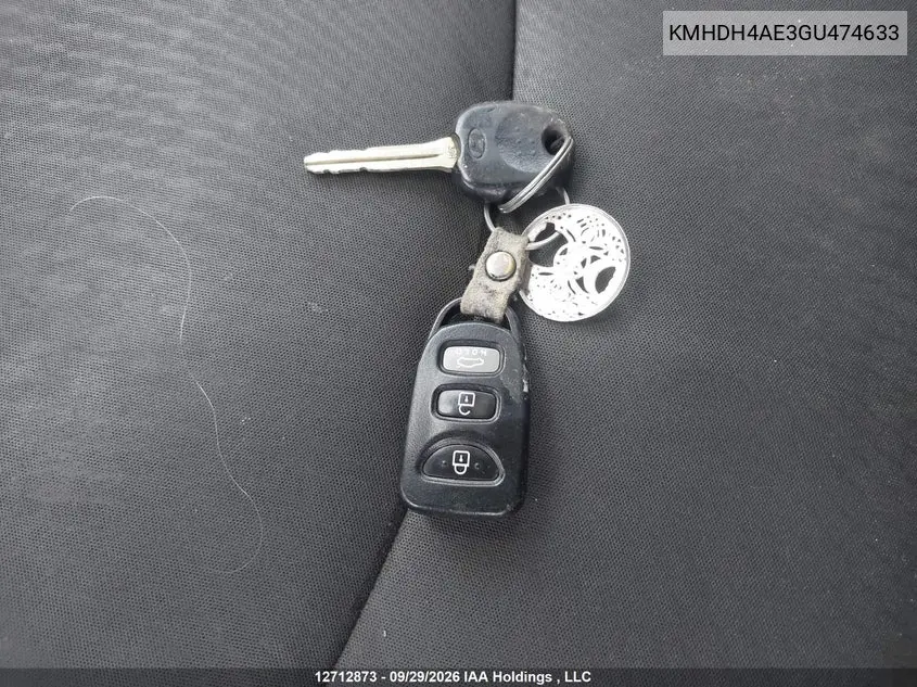 2016 HYUNDAI ELANTRA VIN KMHDH4AE3GU474633 — фото 11