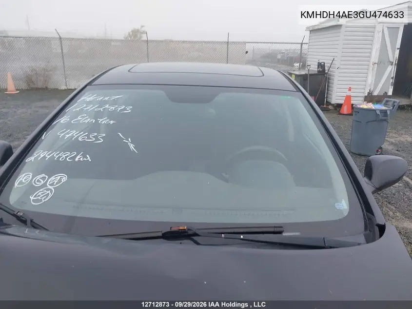 2016 HYUNDAI ELANTRA VIN KMHDH4AE3GU474633 — фото 18