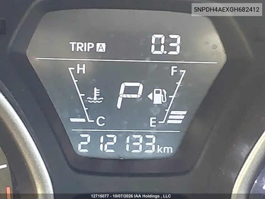 2016 HYUNDAI ELANTRA VIN 5NPDH4AEXGH682412 — фото 15