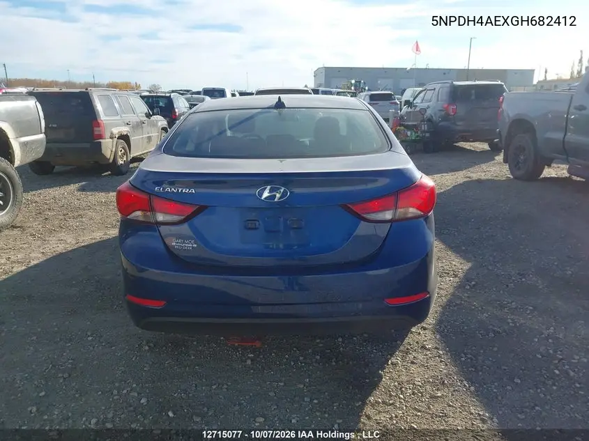 2016 HYUNDAI ELANTRA VIN 5NPDH4AEXGH682412 — фото 16