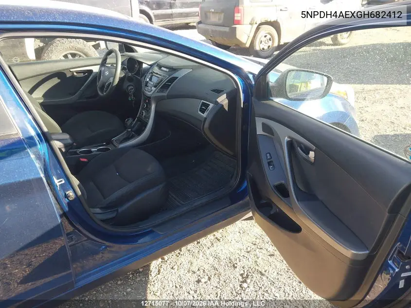 2016 HYUNDAI ELANTRA VIN 5NPDH4AEXGH682412 — фото 5