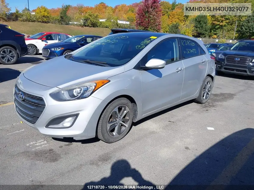 2016 HYUNDAI ELANTRA VIN KMHD35LH4GU329077 — фото 2