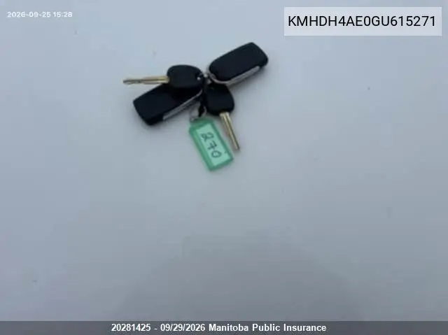 2016 HYUNDAI ELANTRA VIN KMHDH4AE0GU615271 — фото 11
