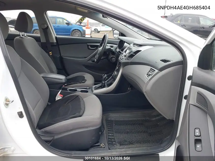 2016 HYUNDAI ELANTRA VIN 5NPDH4AE4GH685404 — фото 5