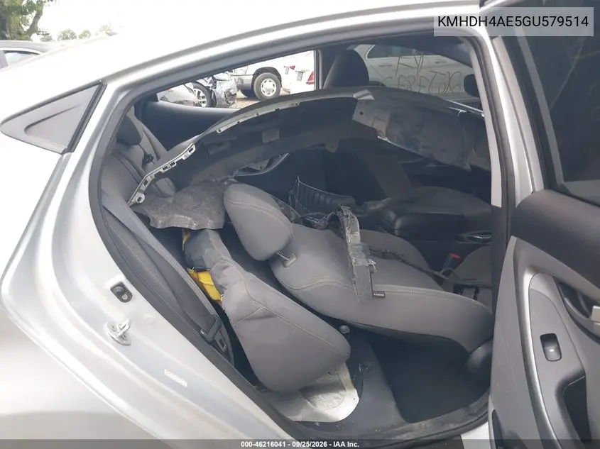 2016 HYUNDAI ELANTRA VIN KMHDH4AE5GU579514 — фото 8