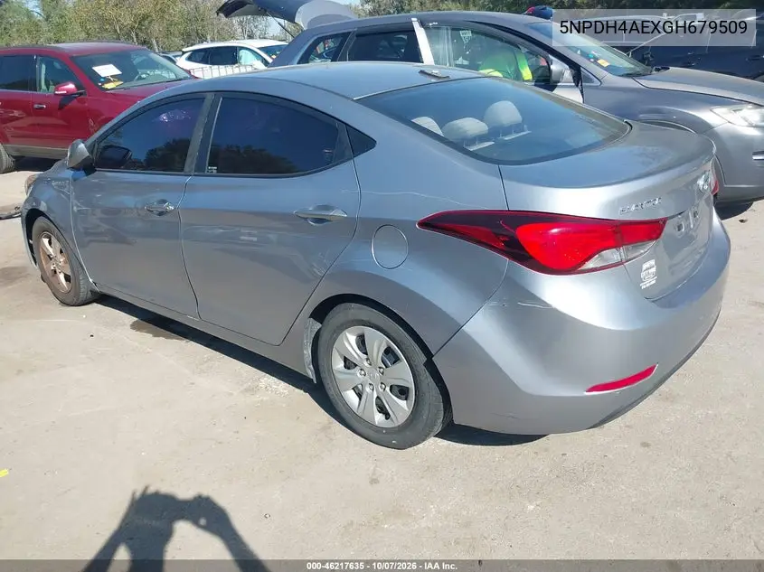 2016 HYUNDAI ELANTRA VIN 5NPDH4AEXGH679509 — фото 3