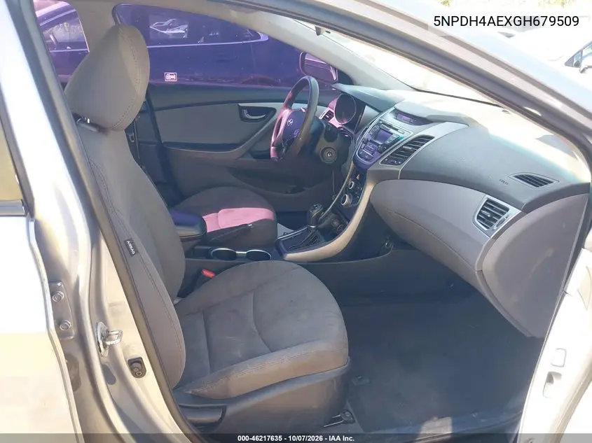 2016 HYUNDAI ELANTRA VIN 5NPDH4AEXGH679509 — фото 5