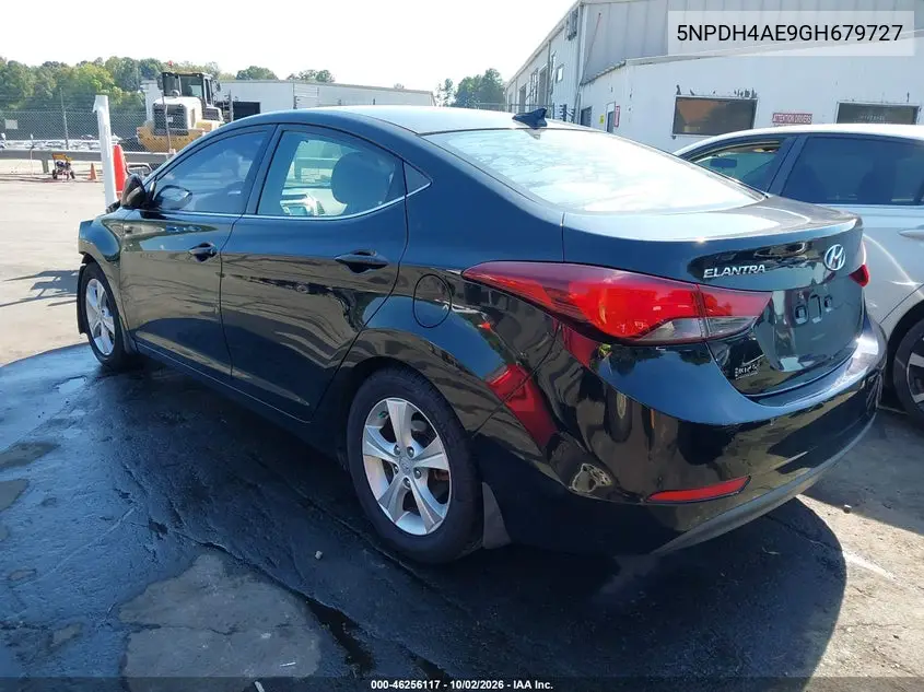 2016 HYUNDAI ELANTRA VIN 5NPDH4AE9GH679727 — фото 3