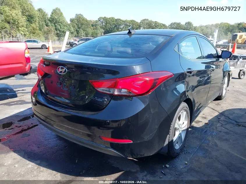 2016 HYUNDAI ELANTRA VIN 5NPDH4AE9GH679727 — фото 4