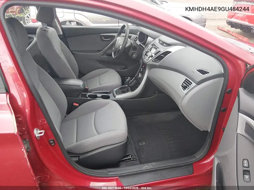 2016 HYUNDAI ELANTRA VIN KMHDH4AE9GU484244 — фото 5