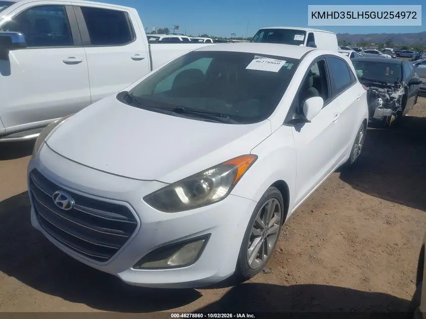 2016 HYUNDAI ELANTRA VIN KMHD35LH5GU254972 — фото 2