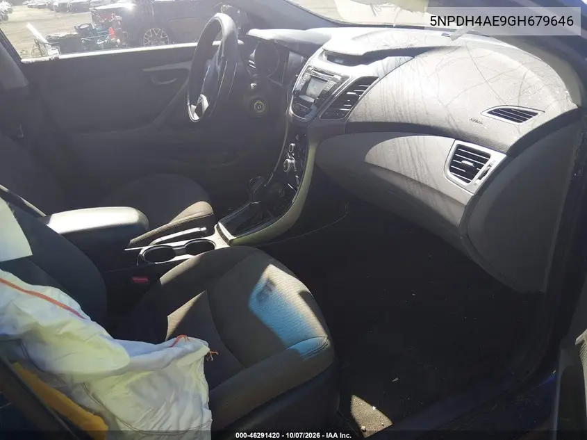 2016 HYUNDAI ELANTRA VIN 5NPDH4AE9GH679646 — фото 5