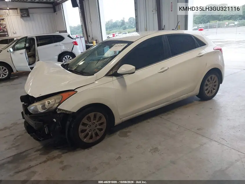 2016 HYUNDAI ELANTRA VIN KMHD35LH3GU321116 — фото 2