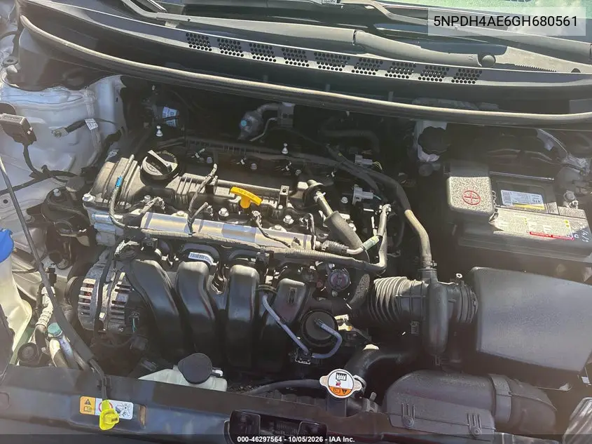 2016 HYUNDAI ELANTRA VIN 5NPDH4AE6GH680561 — фото 10
