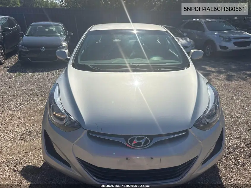 2016 HYUNDAI ELANTRA VIN 5NPDH4AE6GH680561 — фото 6